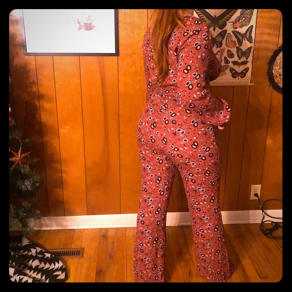 Paisley free people jumpsuit